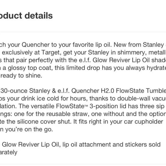 Stanley elf target exclusive honey 30 oz tumbler NWT